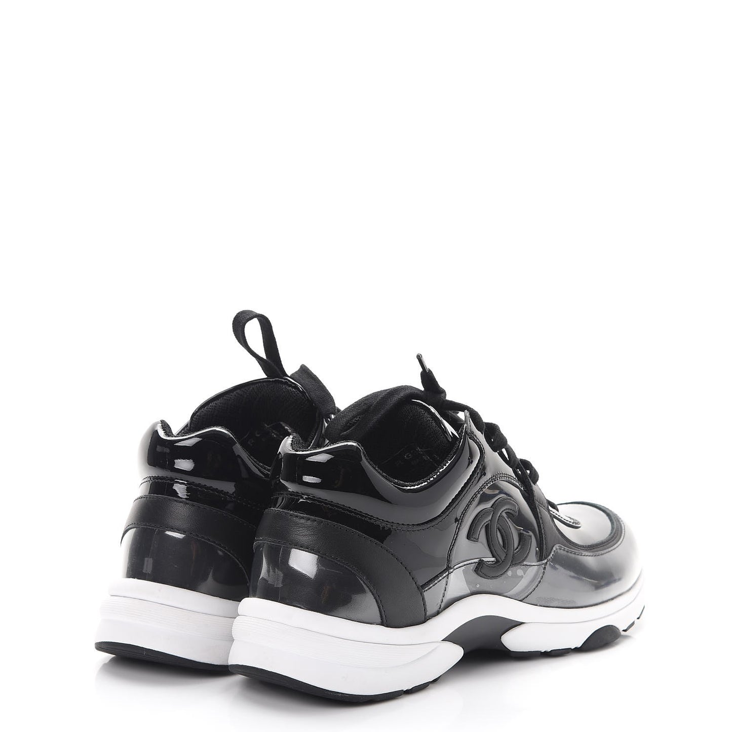 Patent PVC CC Sneakers 37 Black
