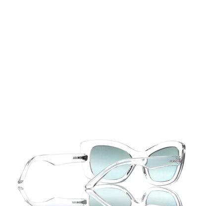 Prada Cat Eye Sunglasses SPR 19M Transparent Light Blue 4 of 8