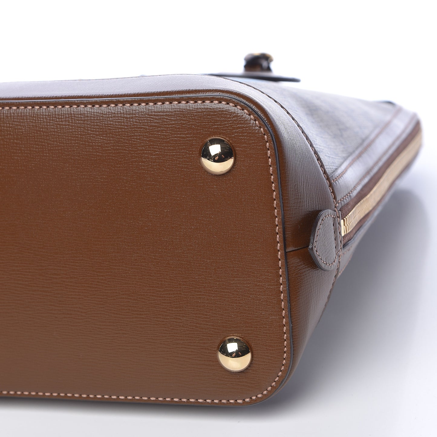 GG Supreme Monogram Azalea Calfskin Eterotopia Horsebit 1955 Duffle Bag Beige Ebony Brown Sugar