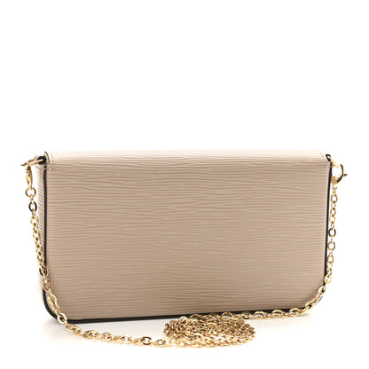 Louis Vuitton Epi Felicie Pochette Chain Wallet Galet 4 of 11