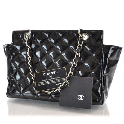 Chanel Patent Petit Timeless Tote PTT Black 3 of 9