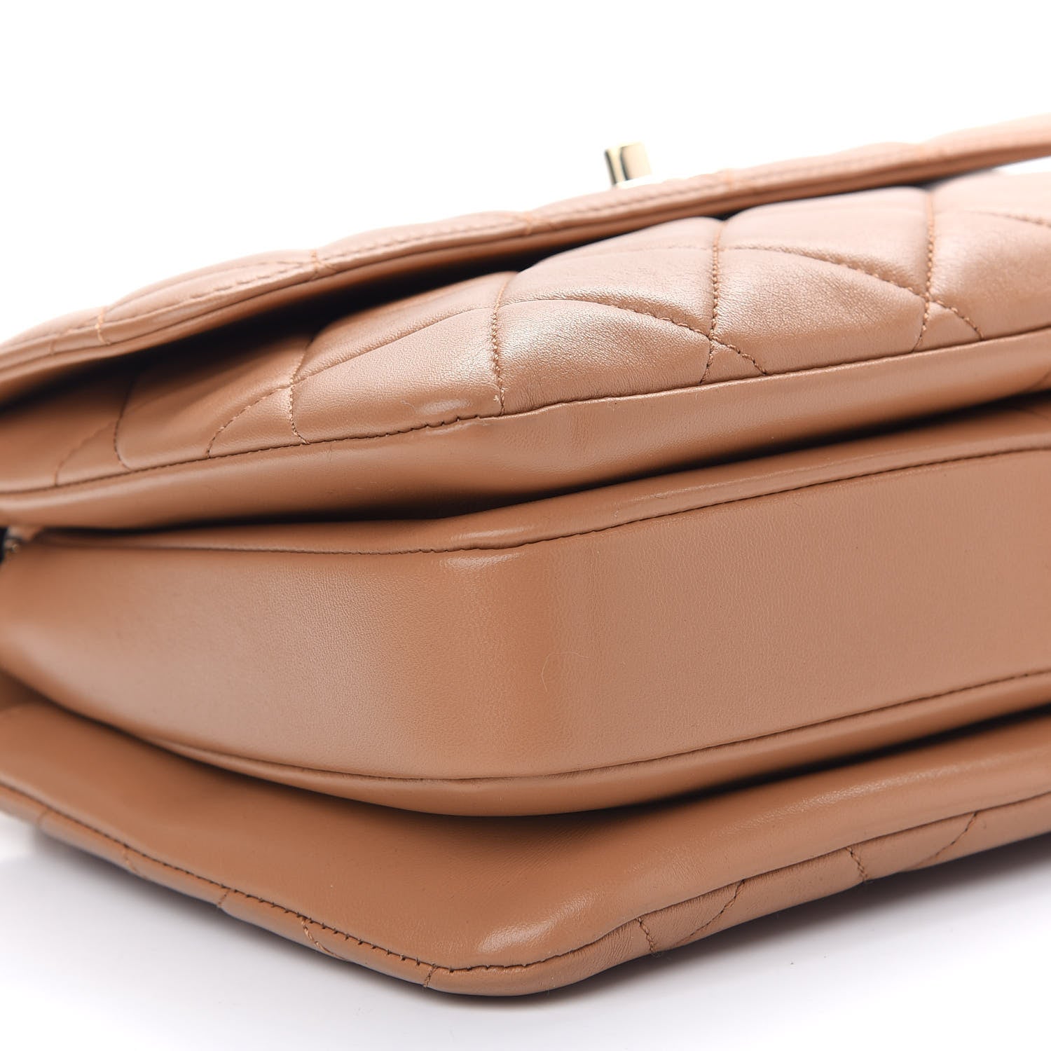 Chanel Lambskin Quilted Small Trendy CC Flap Dual Handle Bag Camel 8 of 9