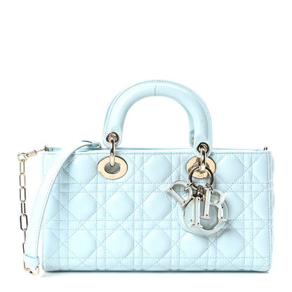 Christian Dior Calfskin Cannage Medium Lady D-Joy Placid Blue 1 of 8