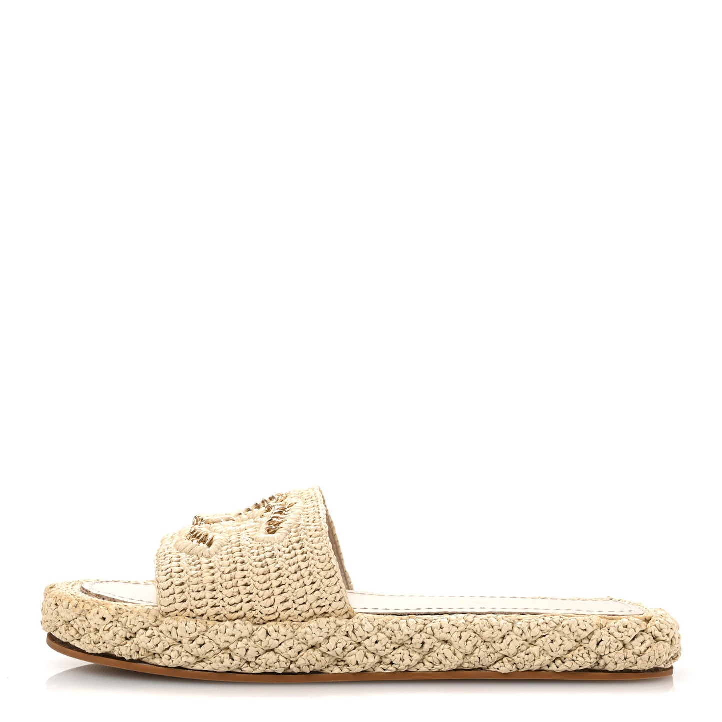 Braided Cord CC Mules 40 Light Beige