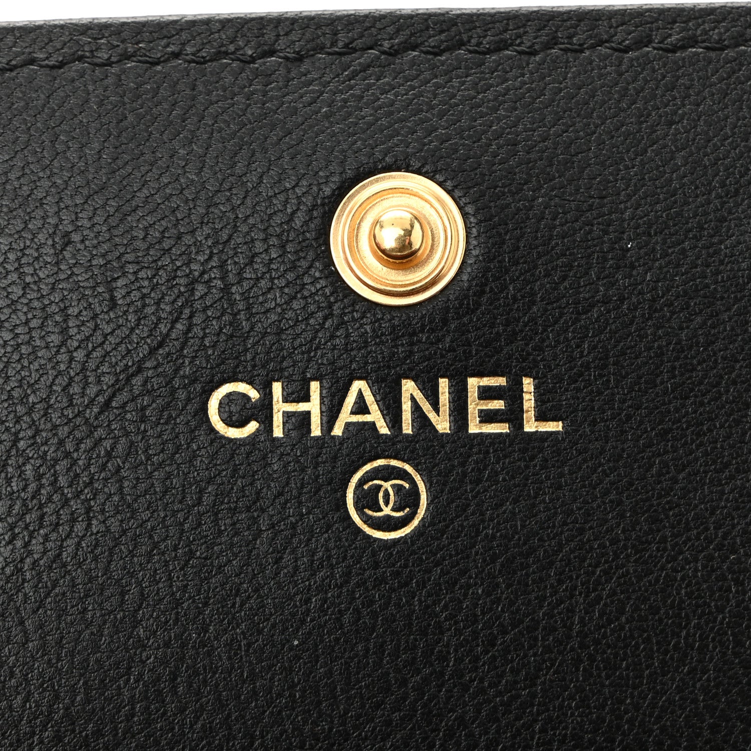 Chanel Lambskin Quilted Chanel 19 Flap Wallet Black 6 of 12