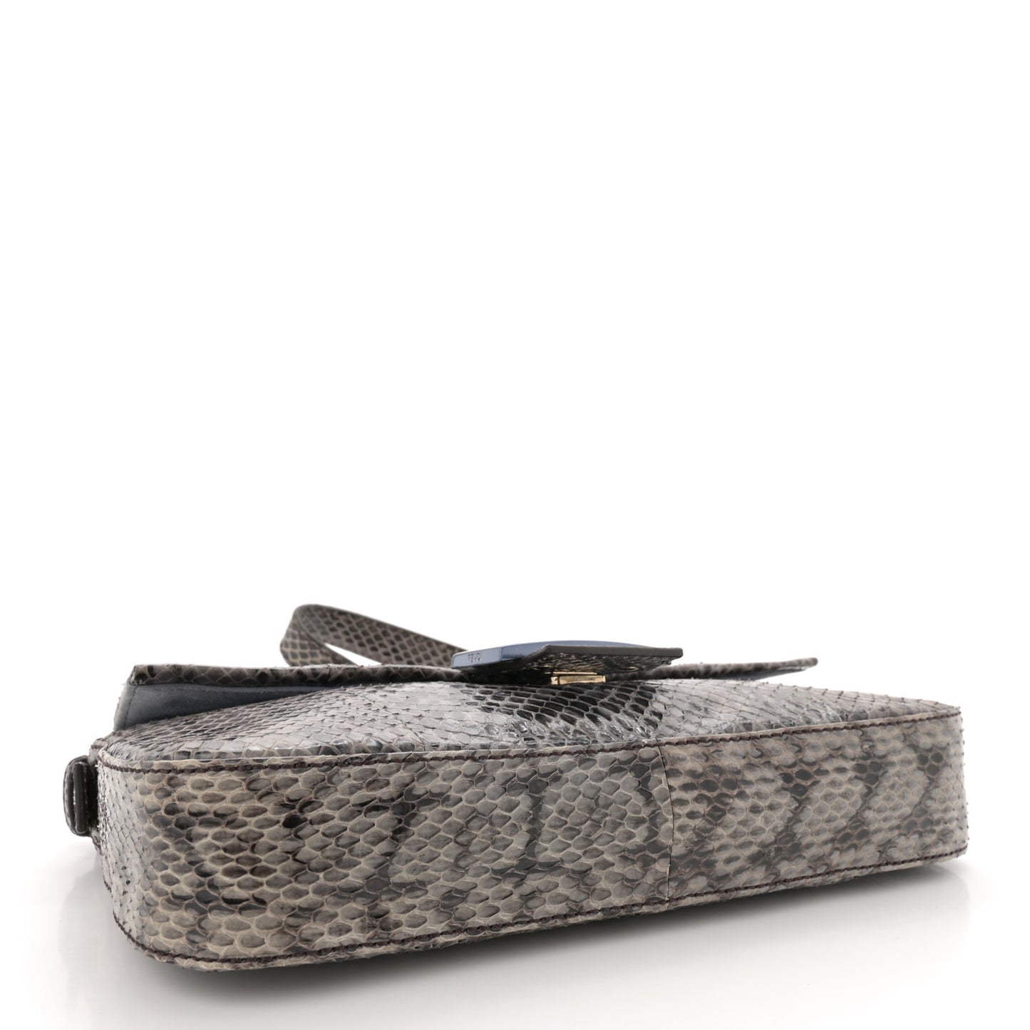 Snakeskin Baguette Grey
