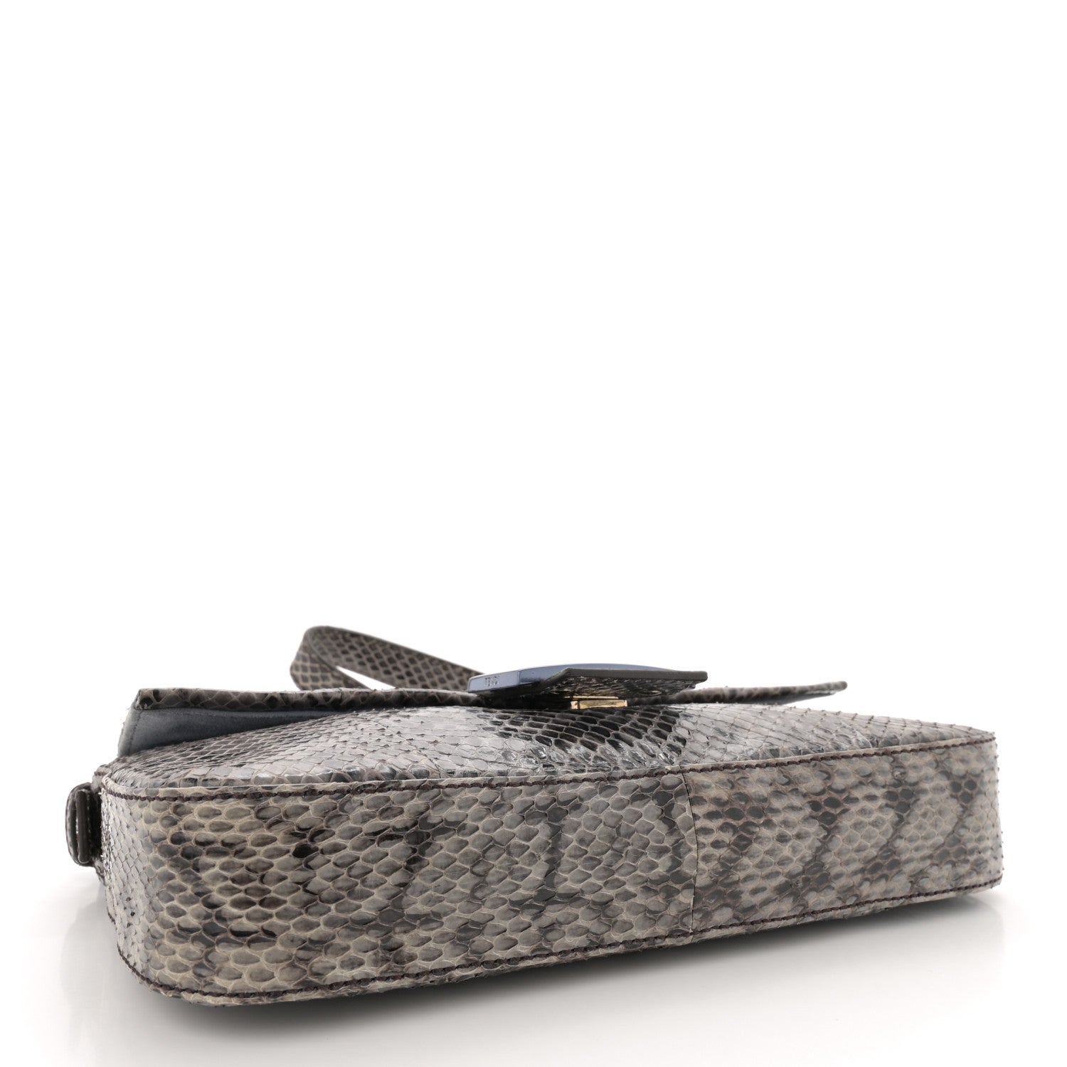 Fendi Snakeskin Baguette Grey 4 of 14
