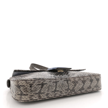 Fendi Snakeskin Baguette Grey 4 of 14