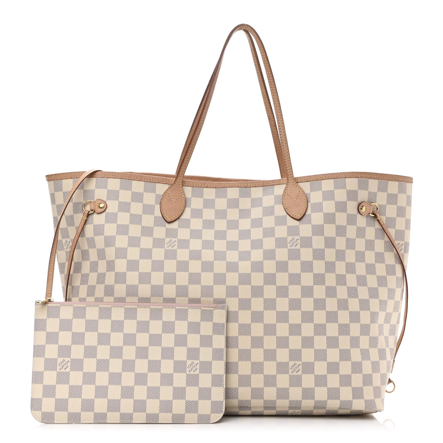 Louis Vuitton Damier Azur Neo Neverfull GM Rose Ballerine 1 of 14