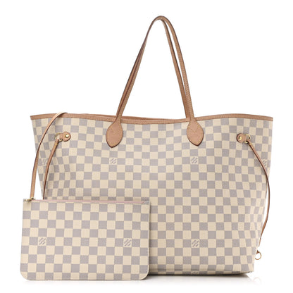 Louis Vuitton Damier Azur Neo Neverfull GM Rose Ballerine 1 of 14