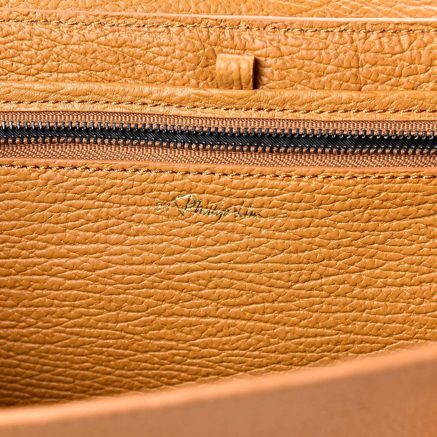 3.1 Leather Large Pashli Satchel Amber