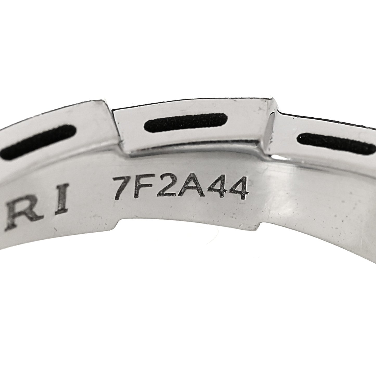 18K White Gold Serpenti Viper Band Ring 57 8