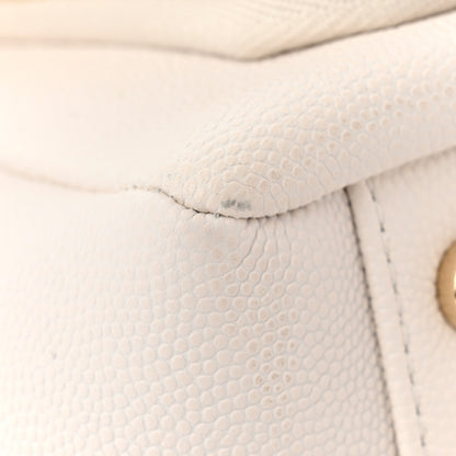 Chanel Caviar Quilted Medium Business Affinity Flap White 11 of 12