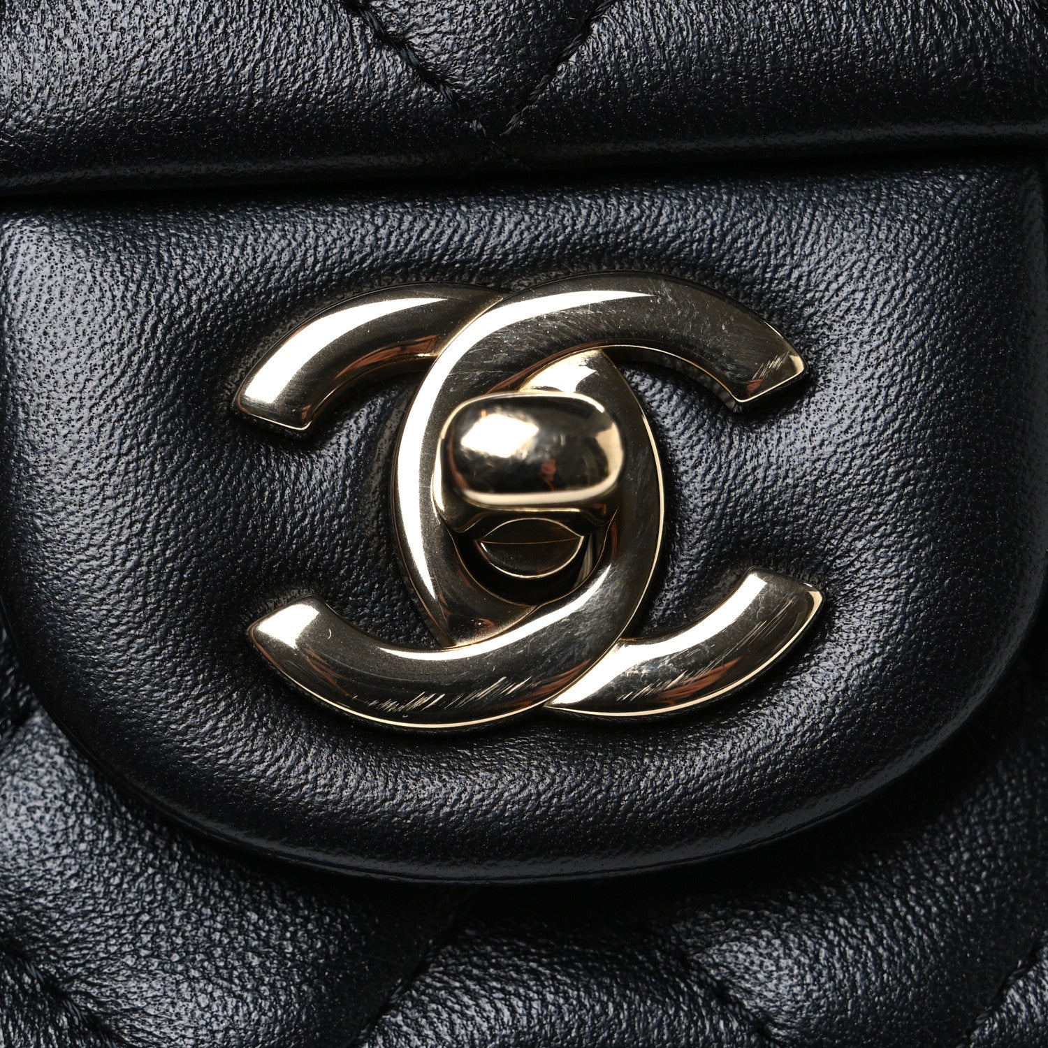 Chanel Lambskin Quilted Mini Rectangular Flap Black 11 of 11