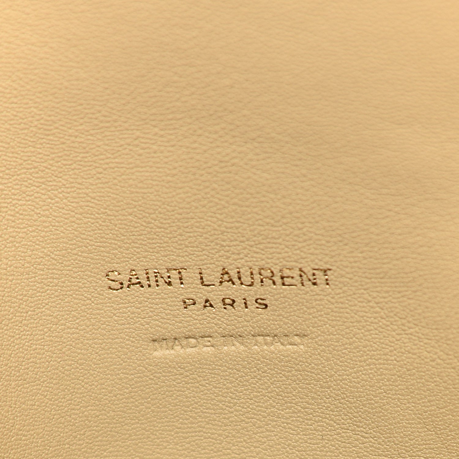 Saint Laurent Shearling Quilted Monogram Loulou Puffer Pouch Clutch Natural Beige 6 of 8