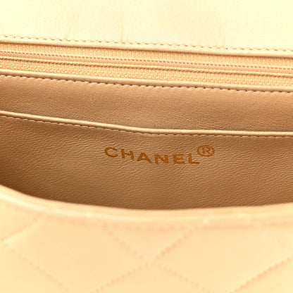 Chanel Lambskin Quilted Medium Single Flap Beige 5 of 12