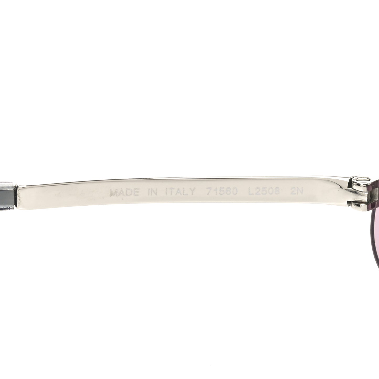 Metal Crystal CC Oval Sunglasses 71560 Silver