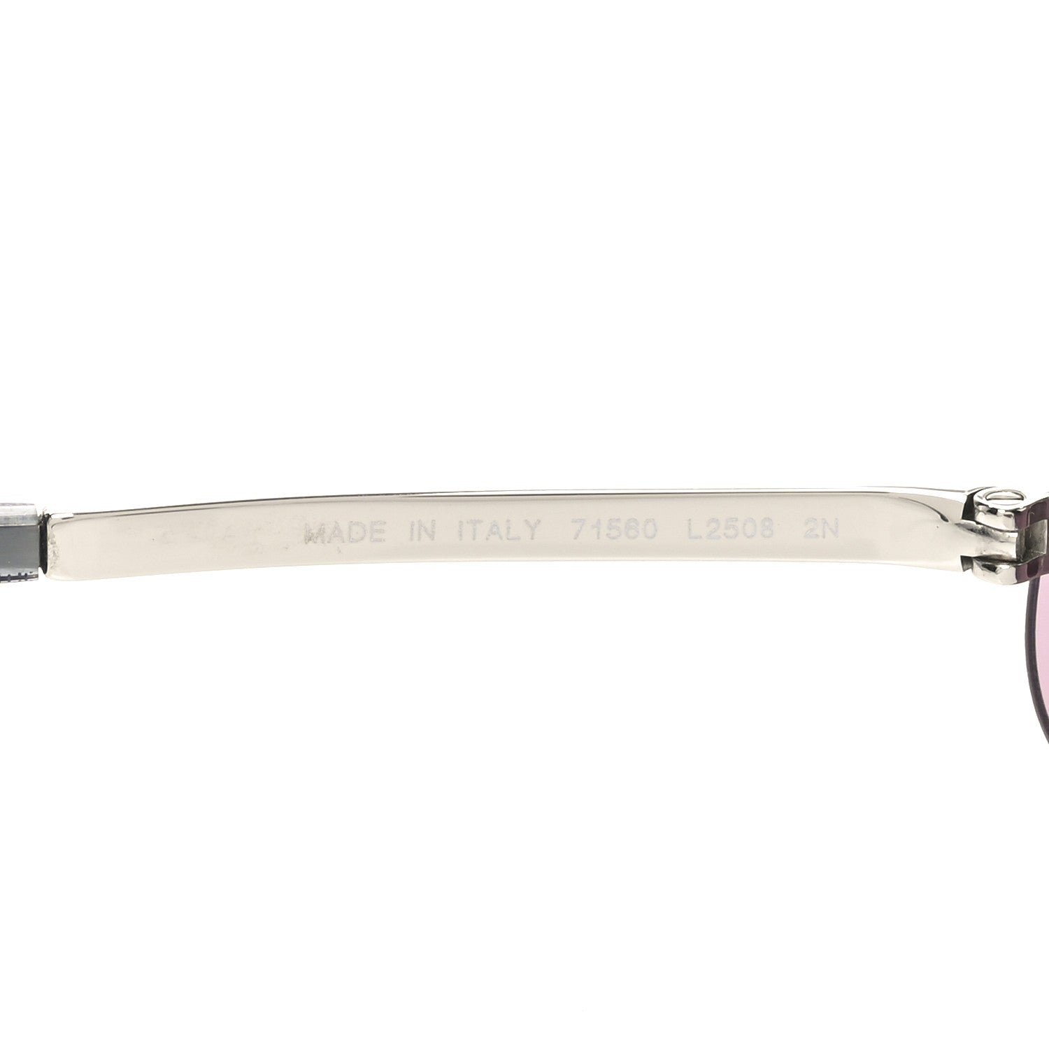 Chanel Metal Crystal CC Oval Sunglasses 71560 Silver 5 of 6