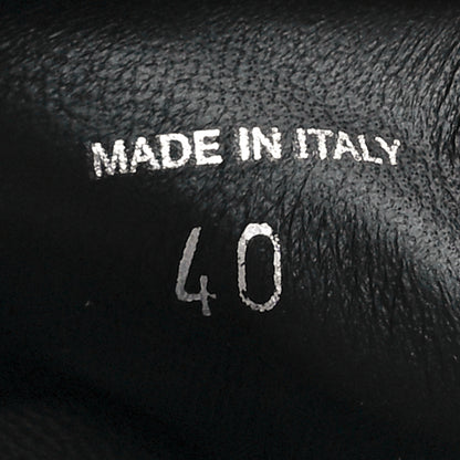 Prada Nappa Soft Metal Triangle Logo Padded Monolith 55mm Slingback Sandals 40 Black 8 of 9