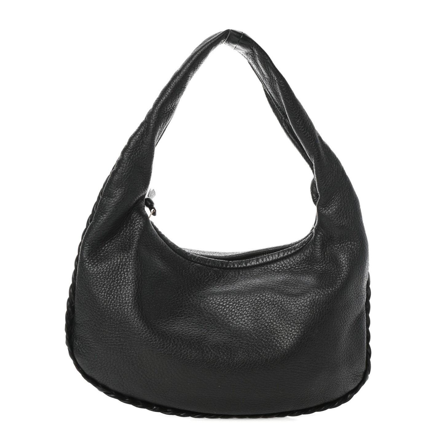 Cervo Braided Mini Veneta Hobo Black
