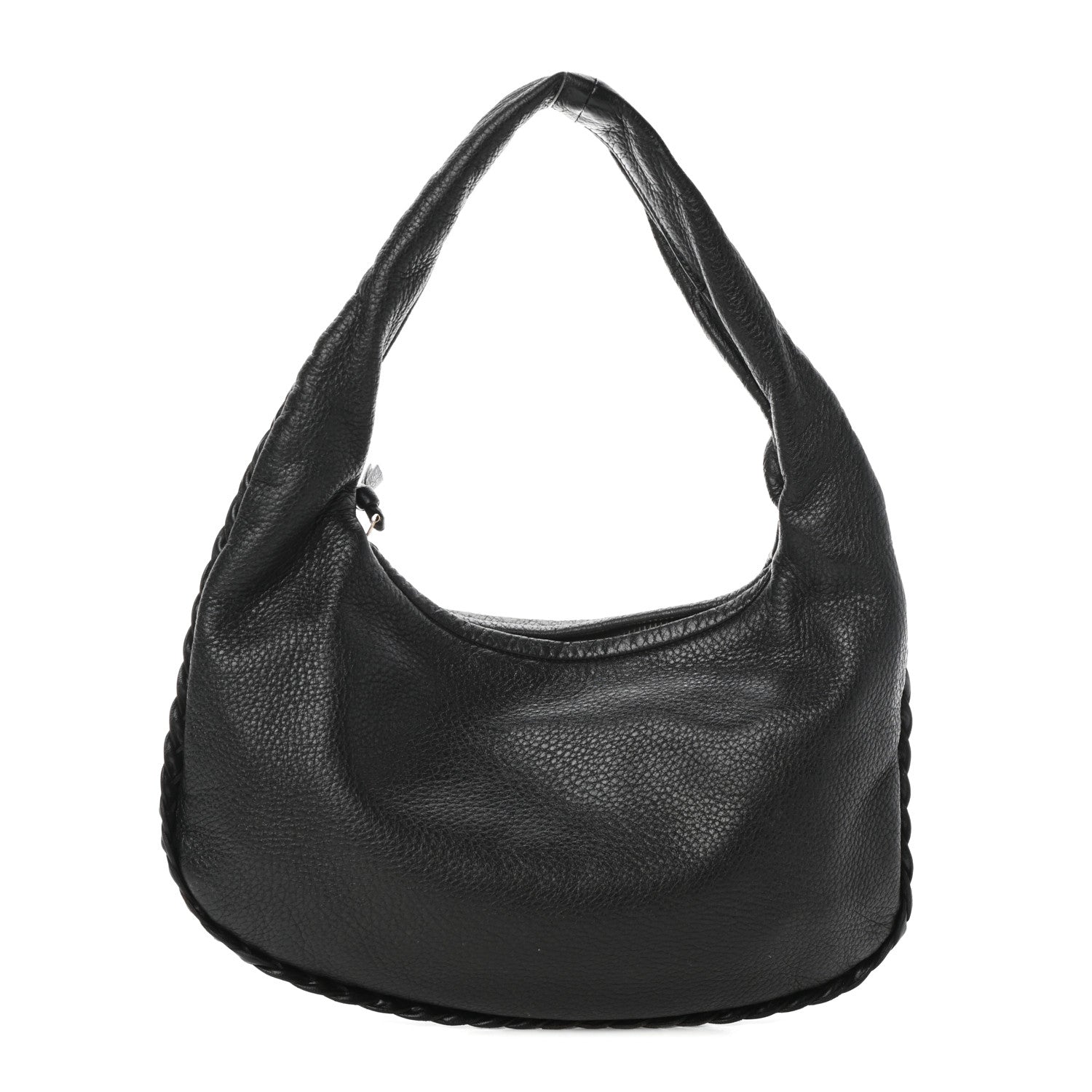 Bottega Veneta Cervo Braided Mini Veneta Hobo Black 1 of 9