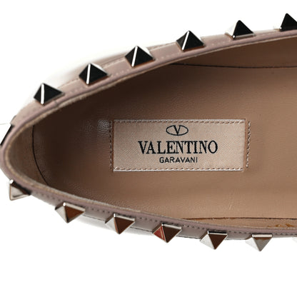 Valentino Garavani Patent Rockstud Ballerina Flats 37 Poudre 7 of 9