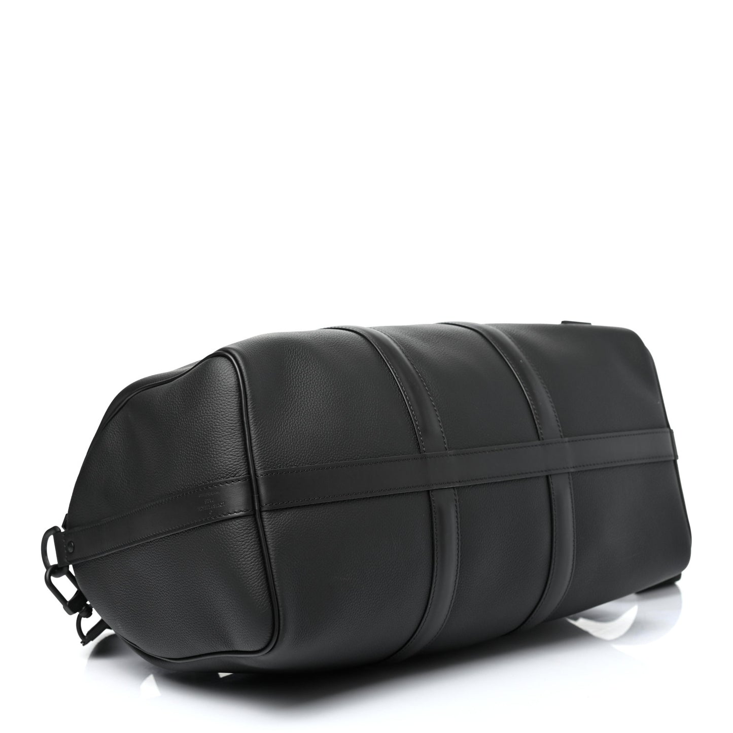 Grained Calfskin Aerogram Keepall Bandouliere 40 Black