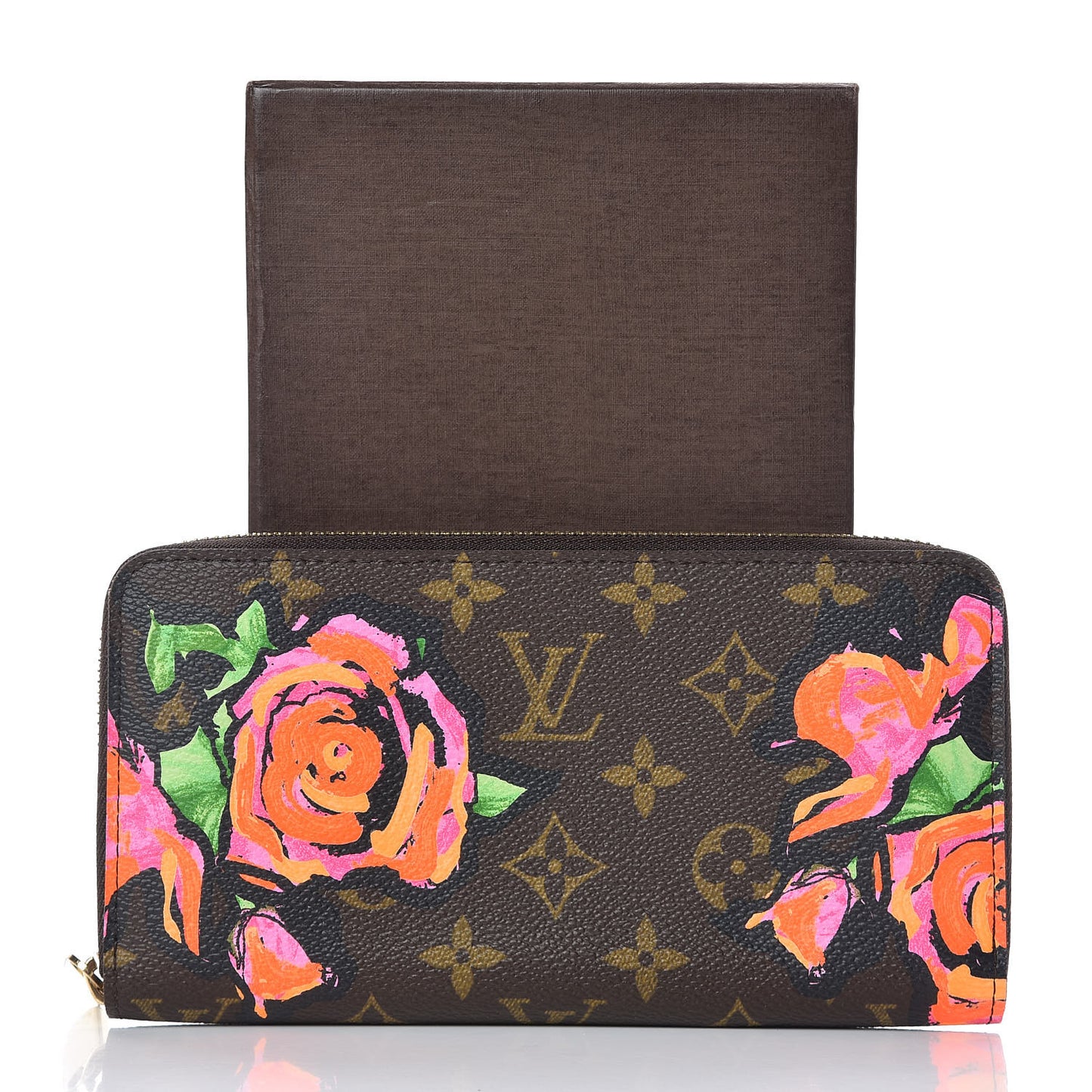 Monogram Roses Zippy Wallet