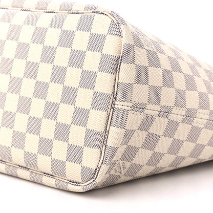 Louis Vuitton Damier Azur Neo Neverfull MM Rose Ballerine 9 of 12