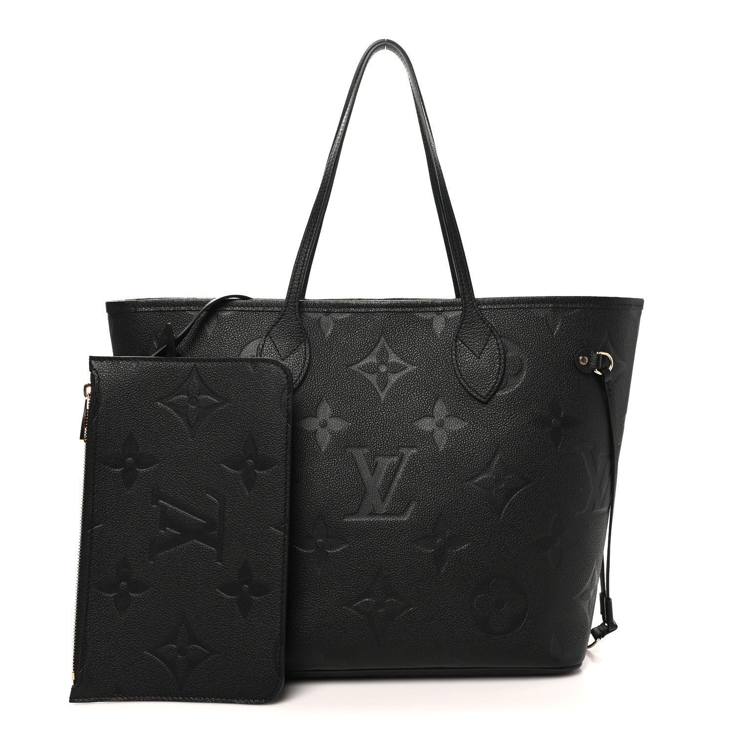 Louis Vuitton Empreinte Monogram Giant Neverfull MM Black 3 of 10