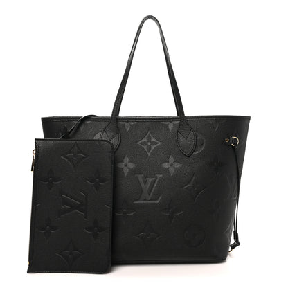 Louis Vuitton Empreinte Monogram Giant Neverfull MM Black 3 of 10
