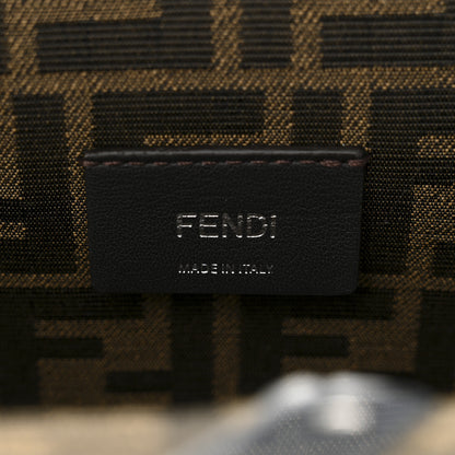 Fendi Shiny Nappa Snakeskin Small Fendi First Anthracite Asfalto 6 of 11