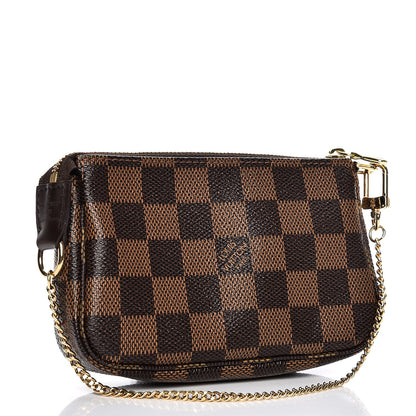 Louis Vuitton Damier Ebene Complice Trunks and Bags Mini Pochette Accessories Red 3 of 9