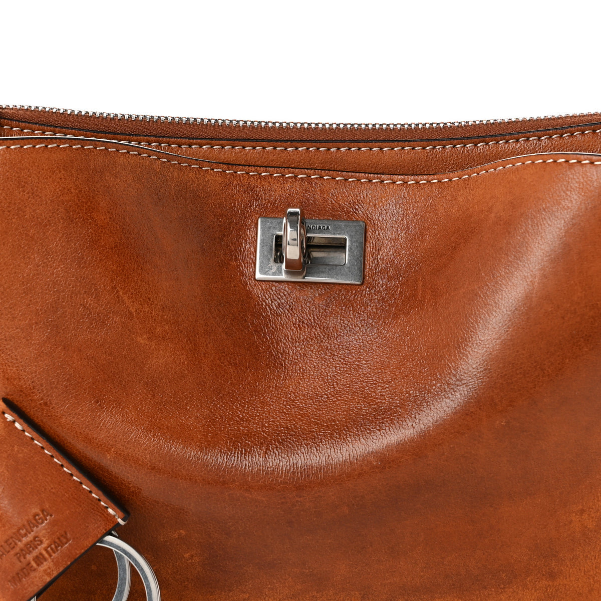 Balenciaga Vegetable Tanned Lambskin Rodeo Sling Pochette Tan Cowboy 9 of 11
