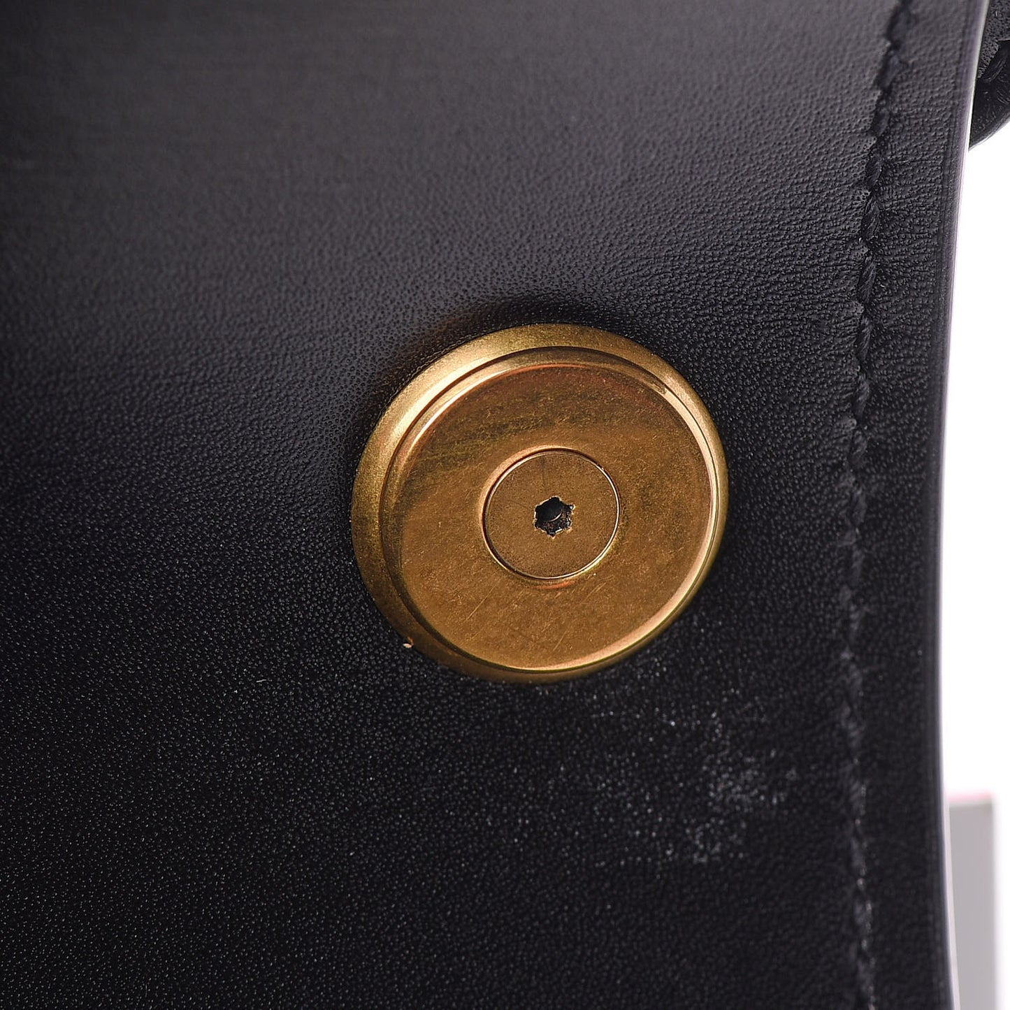 Smooth Calfskin Carre Satchel Black