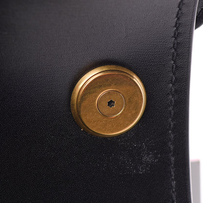 Saint Laurent Smooth Calfskin Carre Satchel Black 9 of 10