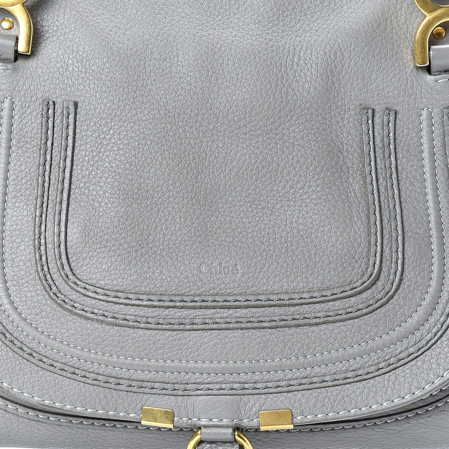 Calfskin Medium Marcie Satchel Cashmere Grey