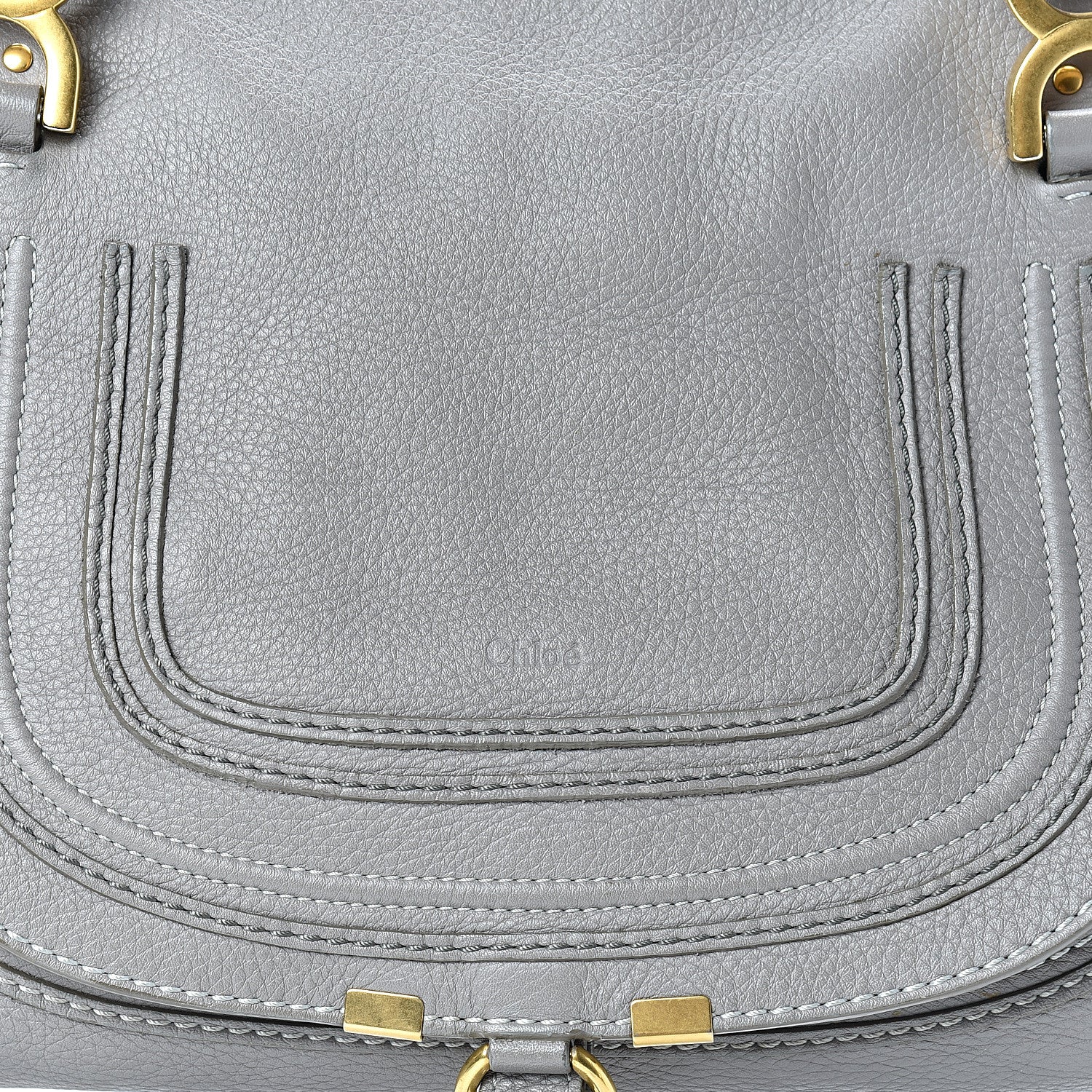 Chloe Calfskin Medium Marcie Satchel Cashmere Grey 8 of 19