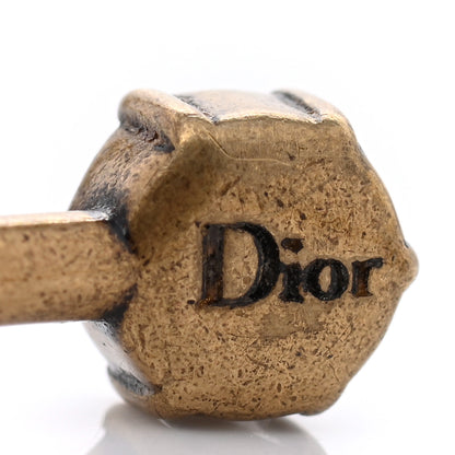 Christian Dior Metal Dior Crystal Bracelet Cuff Gold 4 of 6
