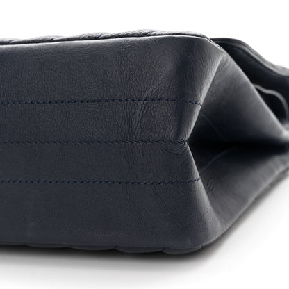 Chanel Crumpled Calfskin Chevron Quilted 2.55 Reissue 226 Navy Blue 10 of 15