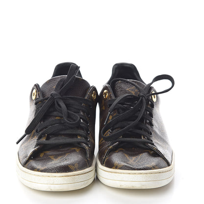 Louis Vuitton Patent Monogram Frontrow Sneakers 36 2 of 7