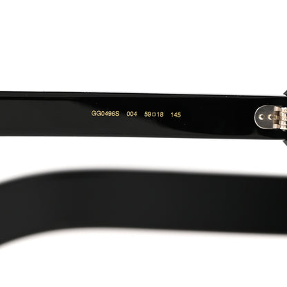 Gucci Acetate Geometric Crystal Sunglasses GG0496S Black 5 of 7