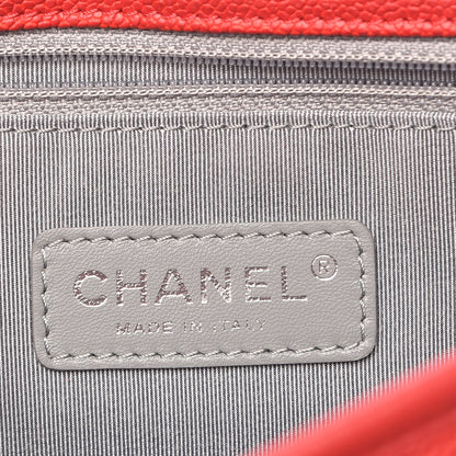 Chanel Caviar Quilted Large French Riviera Flap Red 8 of 9