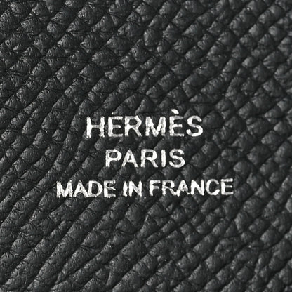 Hermes Epsom Calvi Card Case Black 6 of 6