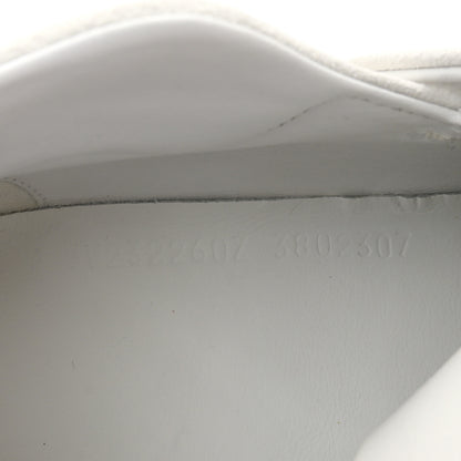 Hermes Suede Goatskin Mesh Fabric H Sneakers 38 White 9 of 10