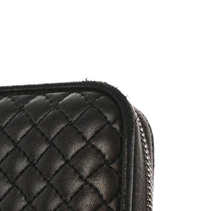 Bottega Veneta Nappa Bubble Quilted Zip Around Wallet Black 10 of 12