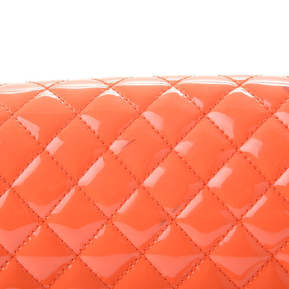 Chanel Patent Quilted Medium Plexiglass Boy Flap Orange 12 of 16