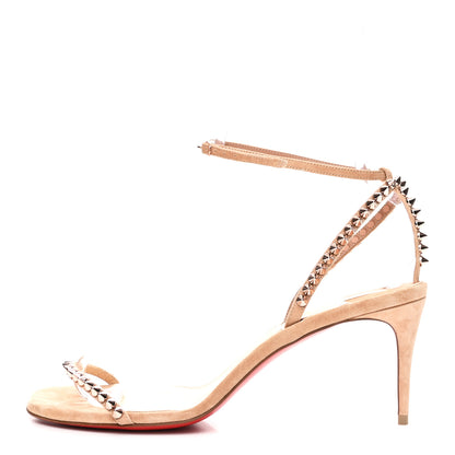 Christian Louboutin Veau Velour So Me Spike 70 Sandals 39 Courtisane Bronze 1 of 8