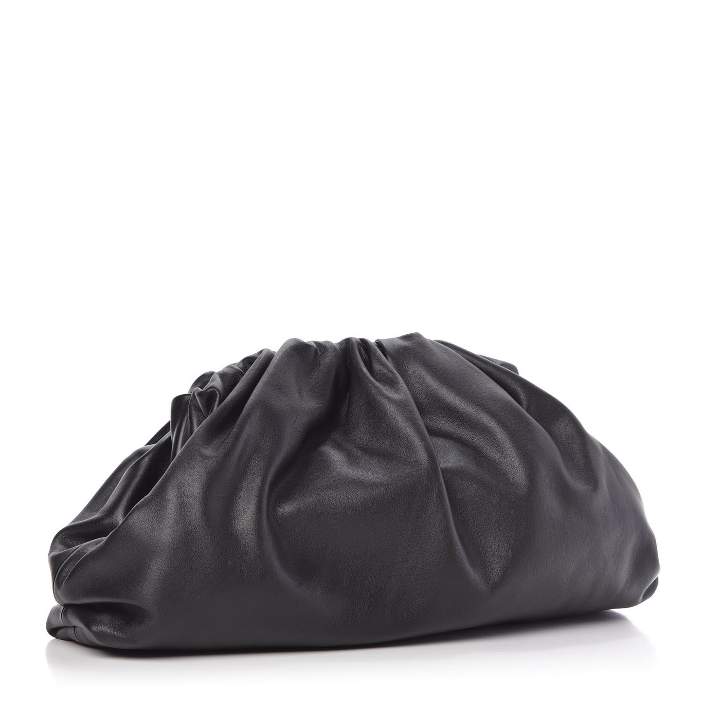Smooth Butter Calf The Pouch Oversized Clutch Black