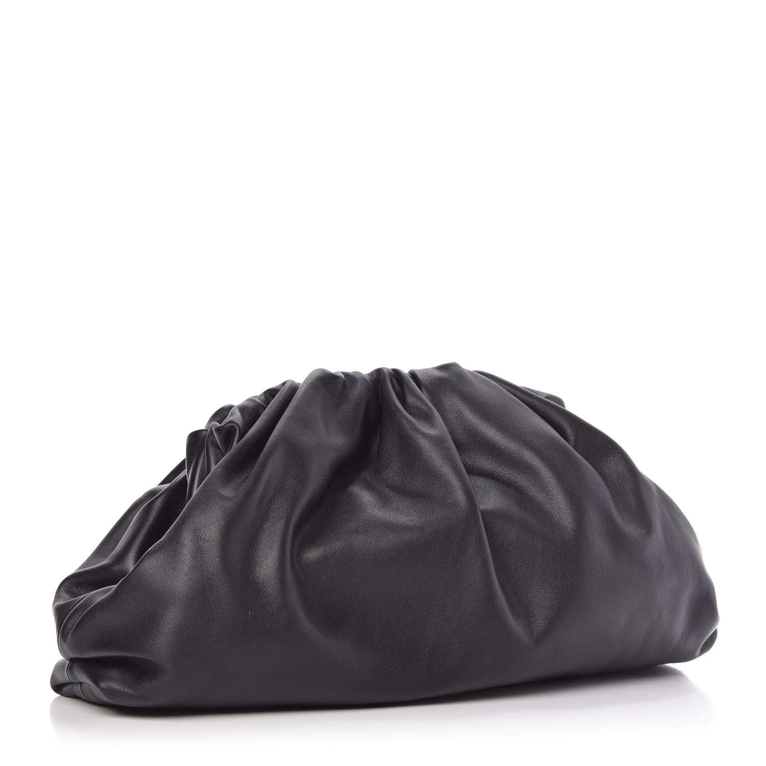 Bottega Veneta Smooth Butter Calf The Pouch Oversized Clutch Black 2 of 8